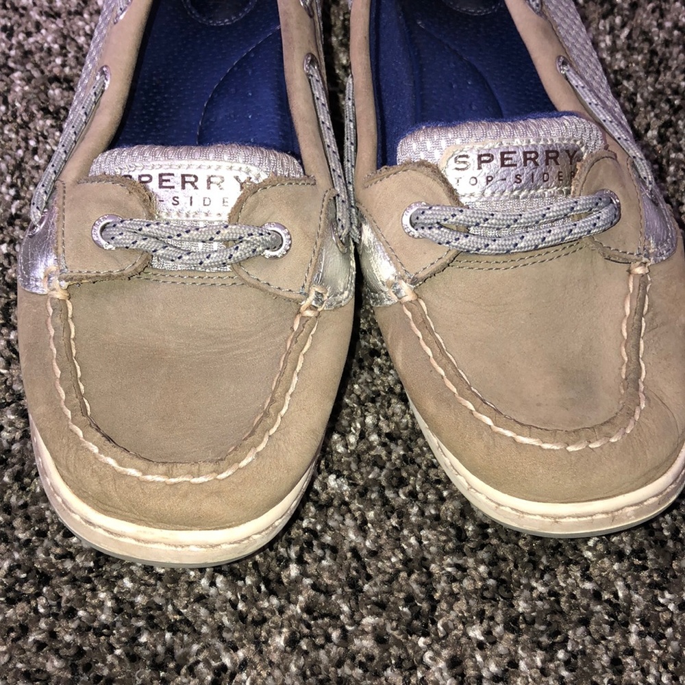 Gray Sperry Boat Shoes